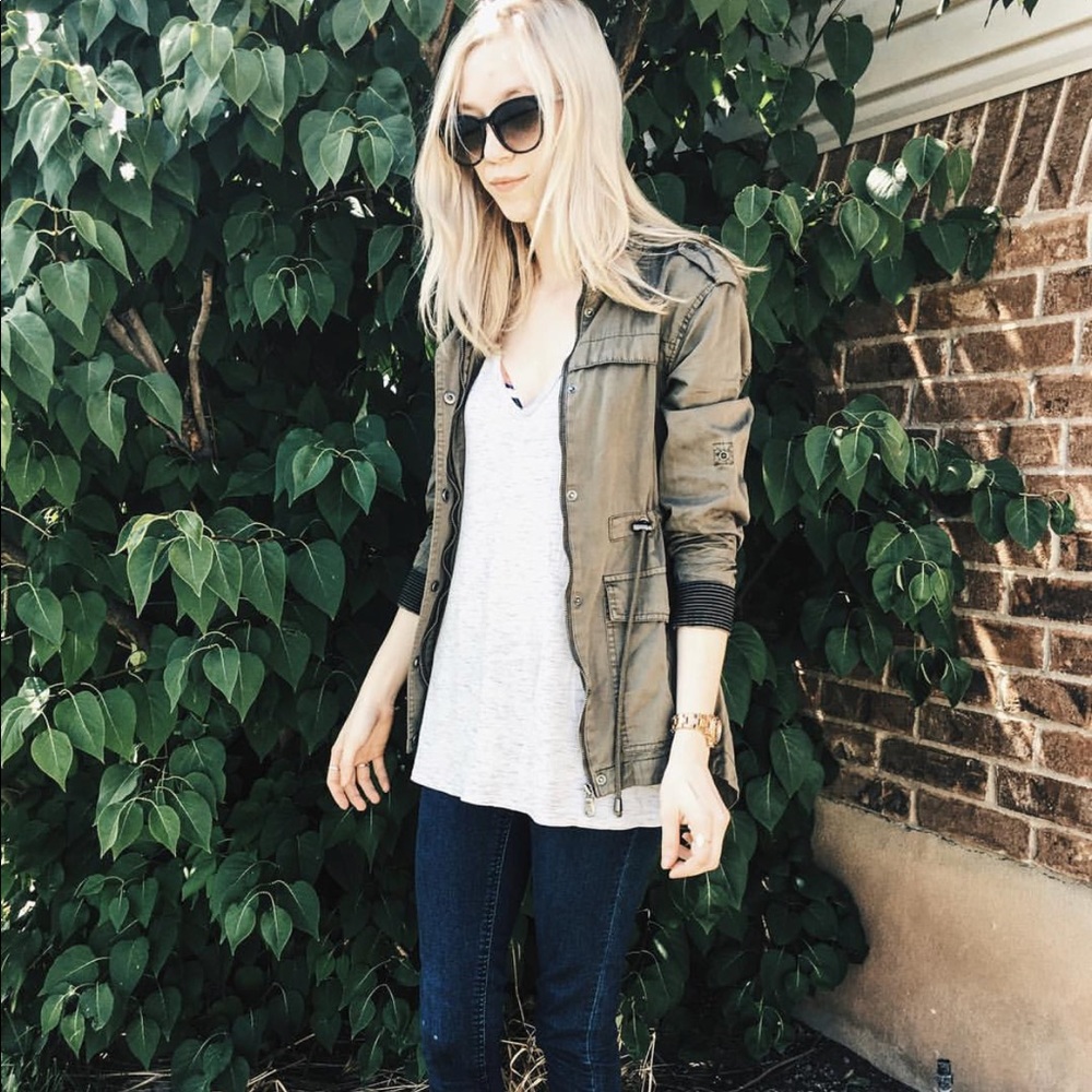 Khaki Green Anorak Jacket